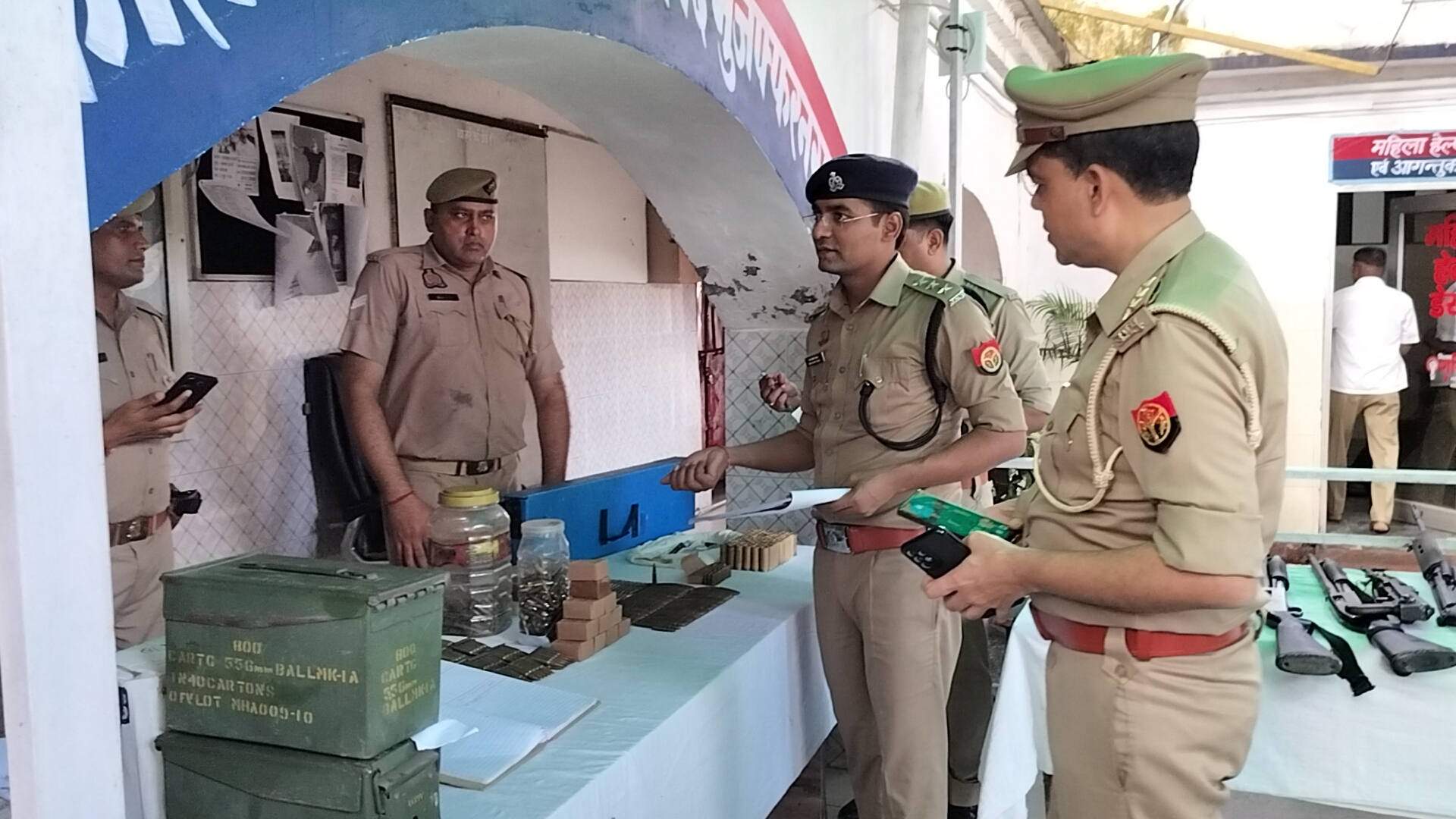 थाने में हुआ अर्द्धवार्षिक निरीक्षण