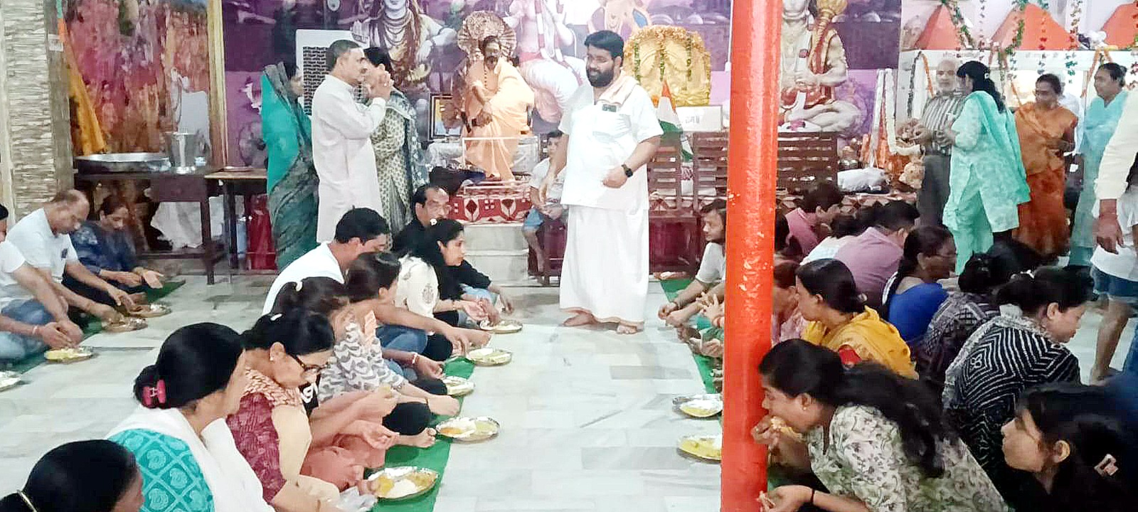 हवन और भंडारे के साथ श्रीमद् भागवत कथा का समापन