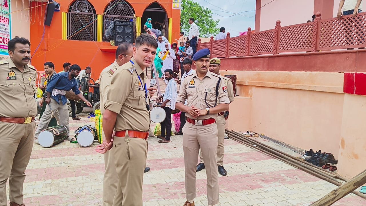 एसपी प्रजापत ने म्हाढी मेले की सुरक्षा प्रबंधों का लिया जायजा