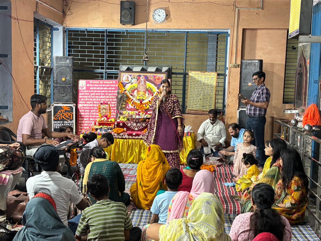 भव्य खाटू श्याम संकीर्तन में झूमे श्रद्धालु