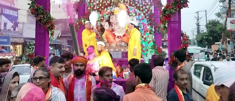 गांव व नगर में धूमधाम से निकली गणपति विसर्जन यात्रा