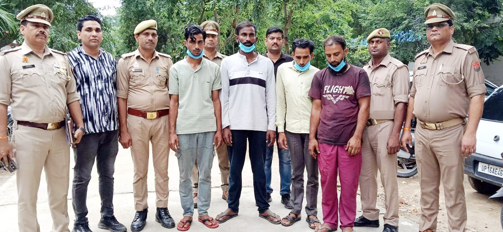 किसानों की ट्यूबवैलों में चोरी करने वाले चार शातिरों को दबोचा