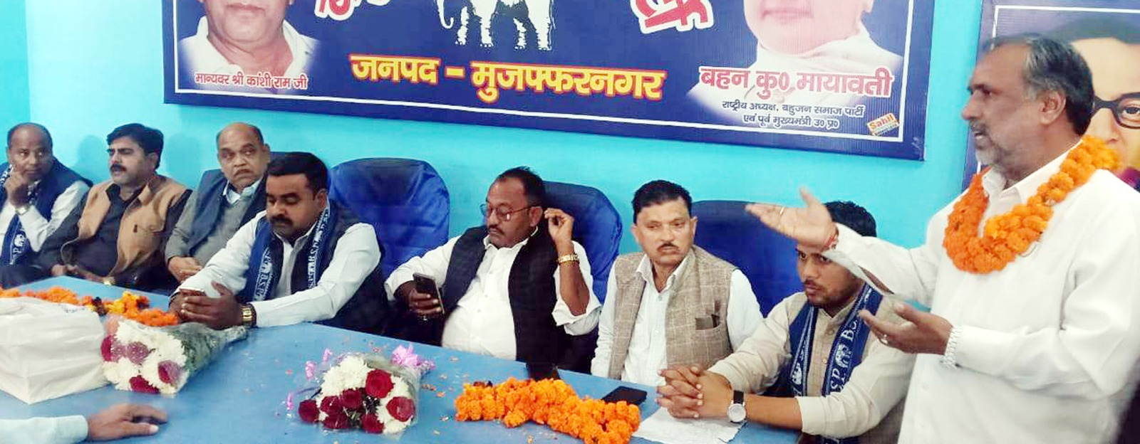 बसपा कार्यालय में उमड़ी भीड़, नव नियुक्त जिला अध्यक्ष आनंद प्रकाश का स्वागत